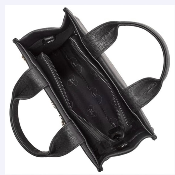 Betsey Johnson Black Tote with Whimsical Embellishments EUC - Picture 4 of 4